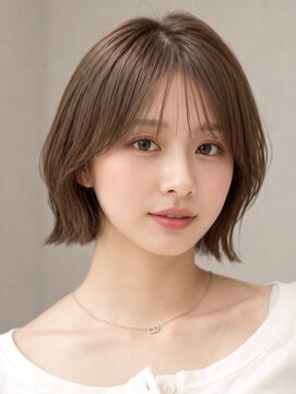 オーラ オモテサンドウ(Aura omotesando) 広がらない◎地毛風ストレートパーマ×大人可愛いボブ