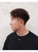 メンズパーマフェードカット