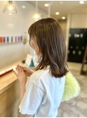 スモーキーベージュbobレイヤー