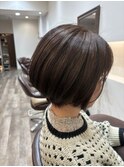 40代からのノンジアミンカラー丸みショート
