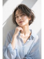 アッシュ 学芸大学店(Ash) ショートボブ/大人女性/グレーアッシュ/白髪ぼかし/脱白髪染め