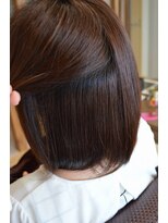 ピーエス ヘアーデザイン(PS. Hair Design) ボブ縮毛矯正　ナチュラル仕上げ　ビフォア画像あり