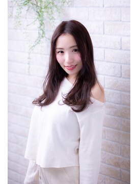 ヘアーアートシフォン 池袋西口店(Hair art chiffon) マッシュセンターパートインナーカラースパイラルイルミナカラー