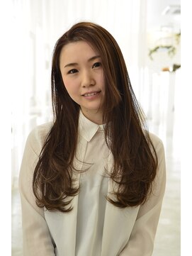 アドラーブル 長岡新保店(adorable) 【adorable】ツヤ感エアリー×ラフCカールロング