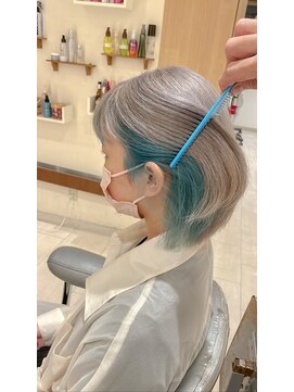 ヘアーアンドメイク ブロッサム 志木南口店(HAIR&MAKE Blossom) インナー/ターコイズブルー/《スタイリスト　鎌田》