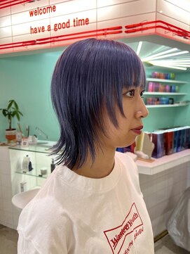 デート 下北沢(DATE) ウルフカット＋ダブルカラー