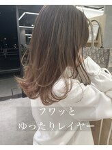 ちょっと長めが好きな方にオススメ。ミディアムヘアー　ミディアムレイヤー ミディアムボブ