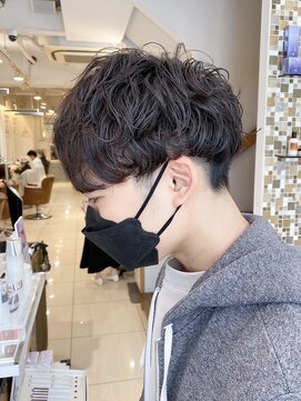 テトラ バイ ネオリーブ 横浜西口店(tetra by neolive) ニュアンスパーマメンズパーマショートマッシュ刈り上げ☆横浜