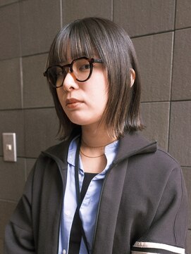 ルックアット(Look at) 【Look at】20代30代40代ハイライト×切りっぱなしボブ