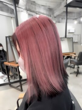 アンバランスオオサカ(UNBALANCE OSAKA) ★インナーカラー/ピンク/デザインカラー/ハイトーン【JUNYA】