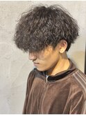 ツイストスパイラルパーマツイストパーマ縦落ちメンズパーマ高崎