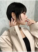 ☆ヌーディカラー/小顔ヘア/大人ボブ/前下がりレイヤーボブ