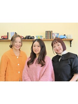 経験豊富な女性スタイリストが髪のお悩みを解決♪女性ならではの視点で、お客様の魅力を最大限に引き出す☆