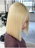 14287ホワイトアッシュ抜きっぱなしブリーチホワイトブロンド