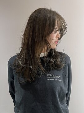 マイル 渋谷(mile) 【SATSUKI】ブリーチなしダブルカラー/オリーブベージュ