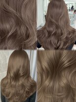 アマトウキョウスマートサロン(AMA TOKYO×Smart Salon)&nbsp;ヘーゼルベージュ　ブリーチなし　レイヤーカット　海外風