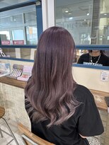ラック 海老名店(LUCK) 【艶髪】オーガニックカラー×ラベンダーピンク