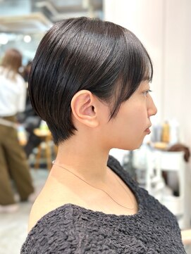 ミィ 浦和(mee) 透明感カラー ボブ 前髪 ショート カラー ブリーチ&ダブルカラー
