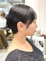 ミィ 浦和(mee) 透明感カラー ボブ 前髪 ショート カラー ブリーチ&ダブルカラー