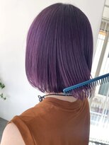 ディッシィ 立川(D'ICI) 色落ちまで楽しめるラベンダーカラー/まとまりボブ