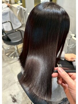 ジェコ ブラン(gecko. brun) 髪質改善縮毛矯正/ダークグレージュ/極上艶髪 #武蔵小山美容室