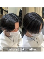 エノア 青山(ENORE) メンズ縮毛矯正/曲がる縮毛矯正/メンズ髪質改善/メンズカット