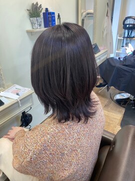 ニュイ 高槻 阪急茨木店(nui) 着物ヘア/大人ガーリー/ダークアッシュ/似合わせカット/茨木