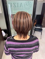 アイズ 本厚木(AIZU)&nbsp;アンブレラカラー　ピンクベージュ　ウルフ