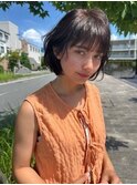大人可愛い20代30代40代50代小顔レイヤーボブ