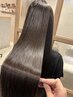 【自然に伸ばし艶も◎】カット＋髪質改善ストレート＋トリートメント