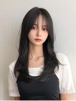 レア 新越谷(LEA) 韓国風ストレートレイヤー × ブラック