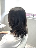 【加藤】コテ巻き風パーマ☆ミディアム