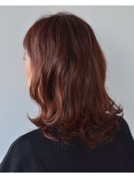 サリル ヘアアトリエ(SALIL hair atelier) ミディアムピンク系カラー