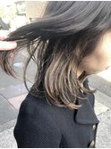 グレージュインナーハイライト