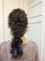 クロップ エス 湘南辻堂(crop es) 編みおろしヘアアレンジ