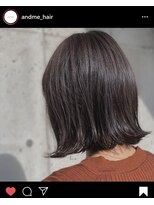アンドミー(AND ME)&nbsp;#外ハネ#切りっぱなしボブ