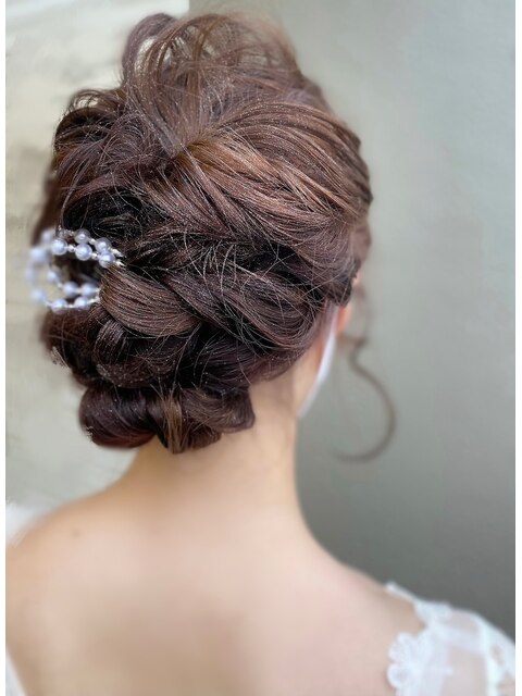 結婚式ヘアセット