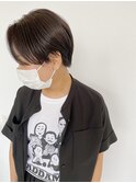 【ハンサムショート】暗髪透明感カラー延岡美容室シロSIRO