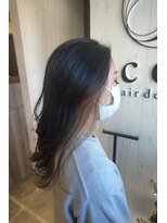 イコウヘアデザイン(icou hair design)&nbsp;ミルクティーベージュインナーカラー