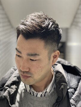 ヒロギンザ 銀座一丁目店(HIRO GINZA) アップバング×フェード