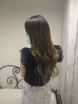 ニーナ ビューティーサロン(NINA Beauty Salon) バレイヤージュ風#プルエクステ#ダイヤモンドヘア