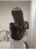 バレイヤージュ風#プルエクステ#ダイヤモンドヘア