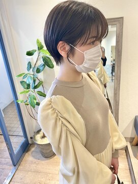 メルト 吉祥寺(melt) 20代30代大人可愛い小顔丸みマッシュショートオリーブベージュ