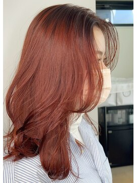 ジエクト カナウ(The Ect canow) テラコッタ/韓国風ヨシンモリ/流れるレイヤー/前髪カール