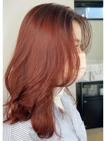 ジエクトカナウ 大阪梅田店(The Ect canow) テラコッタ/韓国風ヨシンモリ/流れるレイヤー/前髪カール