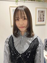 ロンドルーチェ 心斎橋(Lond luce)&nbsp;ダークアッシュ/ミディアムレイヤーカット［髪質改善/縮毛矯正］