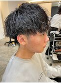 ツイストスパイラルパーママッシュメンズパーマ波巻きパーマ