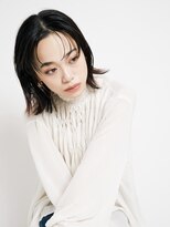 オンク 新宿(onk)&nbsp;黒髪/グレーベージュ/レイヤーロング/前髪パーマ[新宿駅]