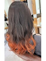ヘアーメイク シャンプー(hair make shampoo) オレンジ裾カラー