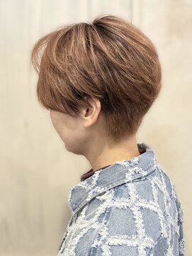 ヘアーリゾートガーデン 南林間店(Hair Resort Garden) ショートカット/中明度シャドールーツのピンクベージュ